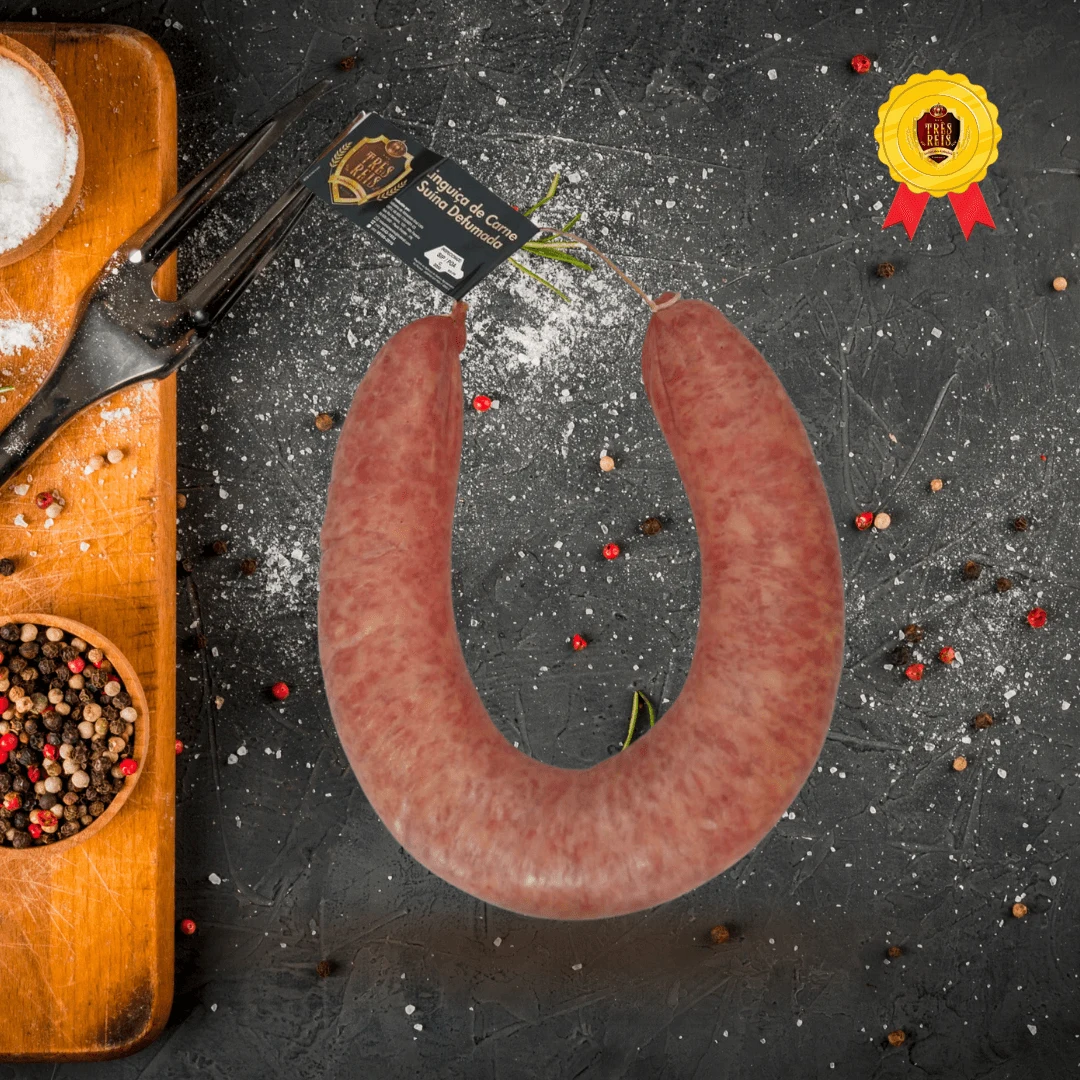Linguiça suína defumada Três Reis